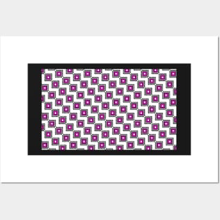 Pink Ethnic pattern pet bandana Posters and Art